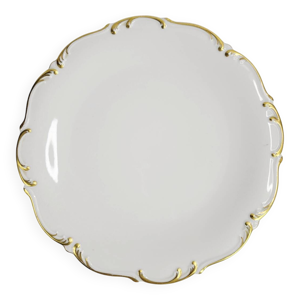 Plat rond ancien en porcelaine