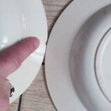 4 deep plates in Sarreguemines earthenware, Tsarine model