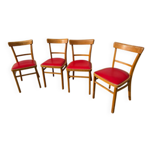set de 4 chaises bistrot