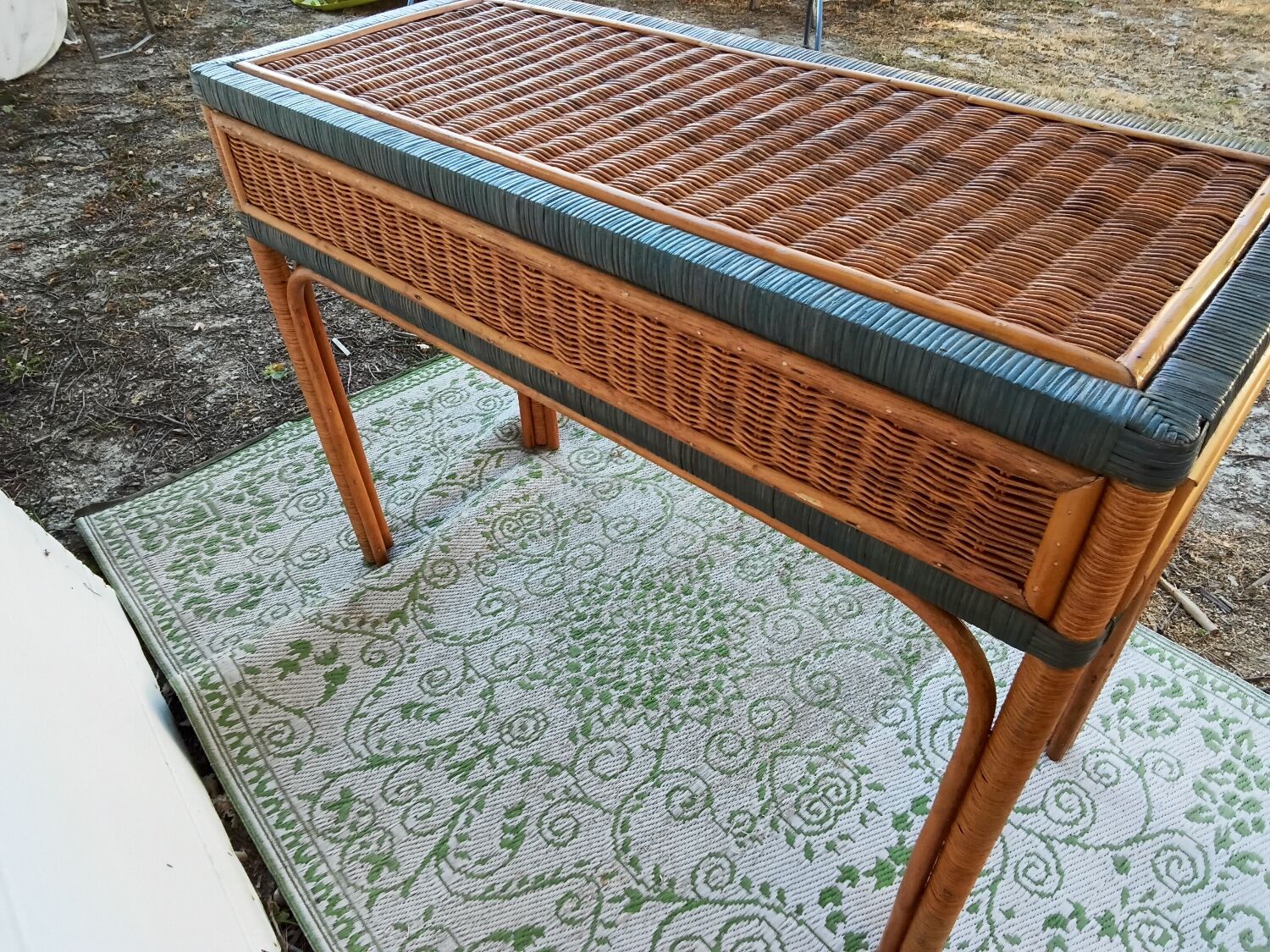 Rattan console