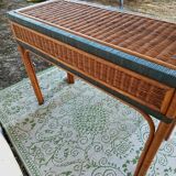 Rattan console