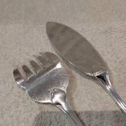 Couvert à servir le poisson 2p métal argenté orfèvre Christofle Albi
