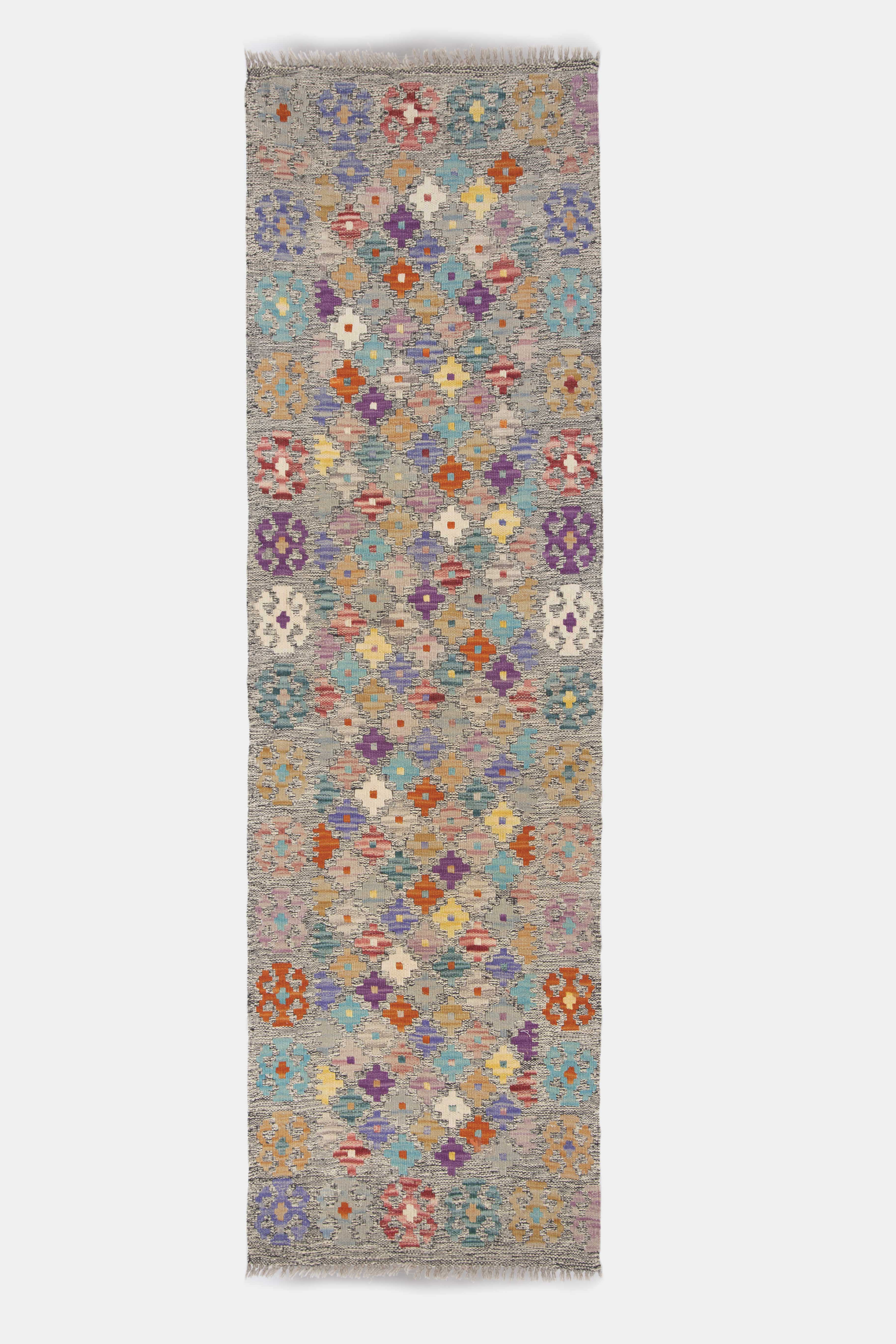 Afghan Pashtun kilim corridor 192 x 57 cm