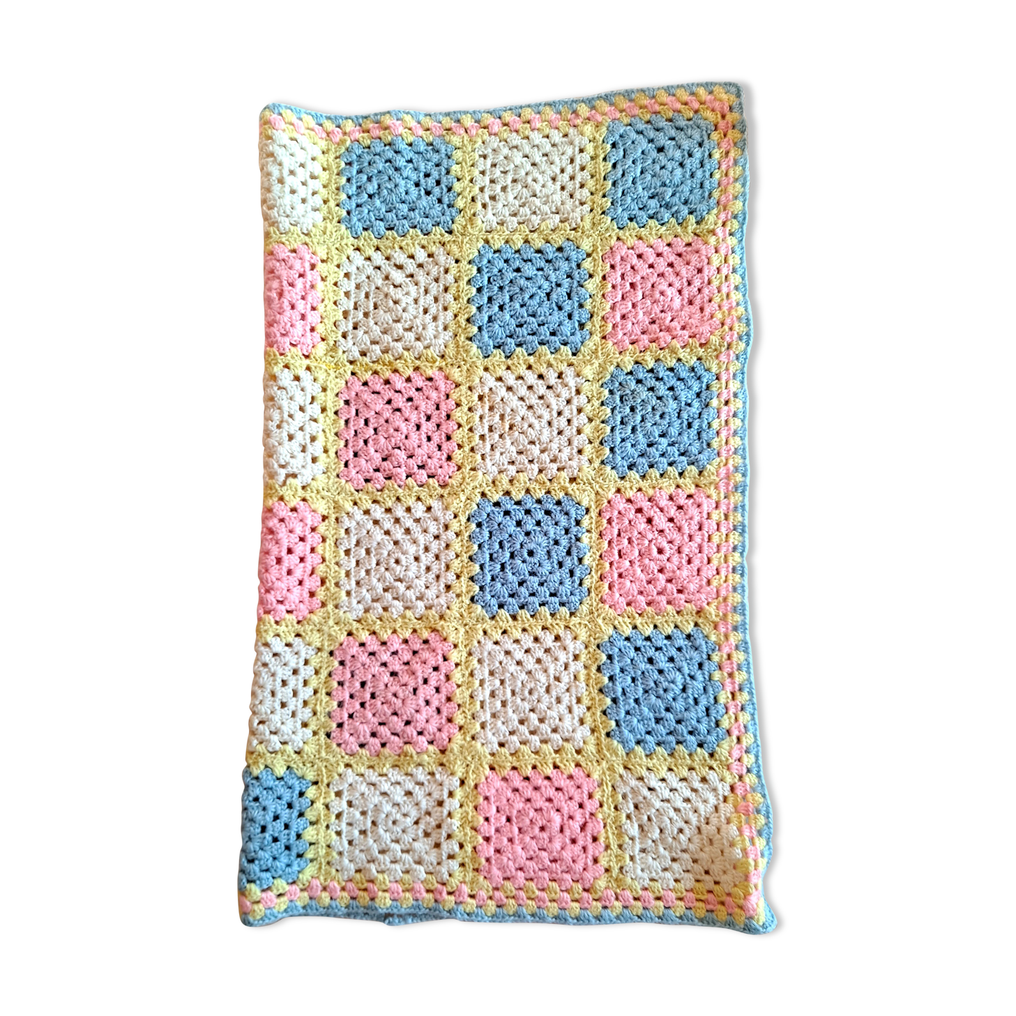 Crocheted baby plaid cover