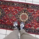 Tapis vintage du Moyen-Orient Malayer fait main en laine – 80 x 289 cm 1950