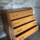 60s chest of drawers, compass feet