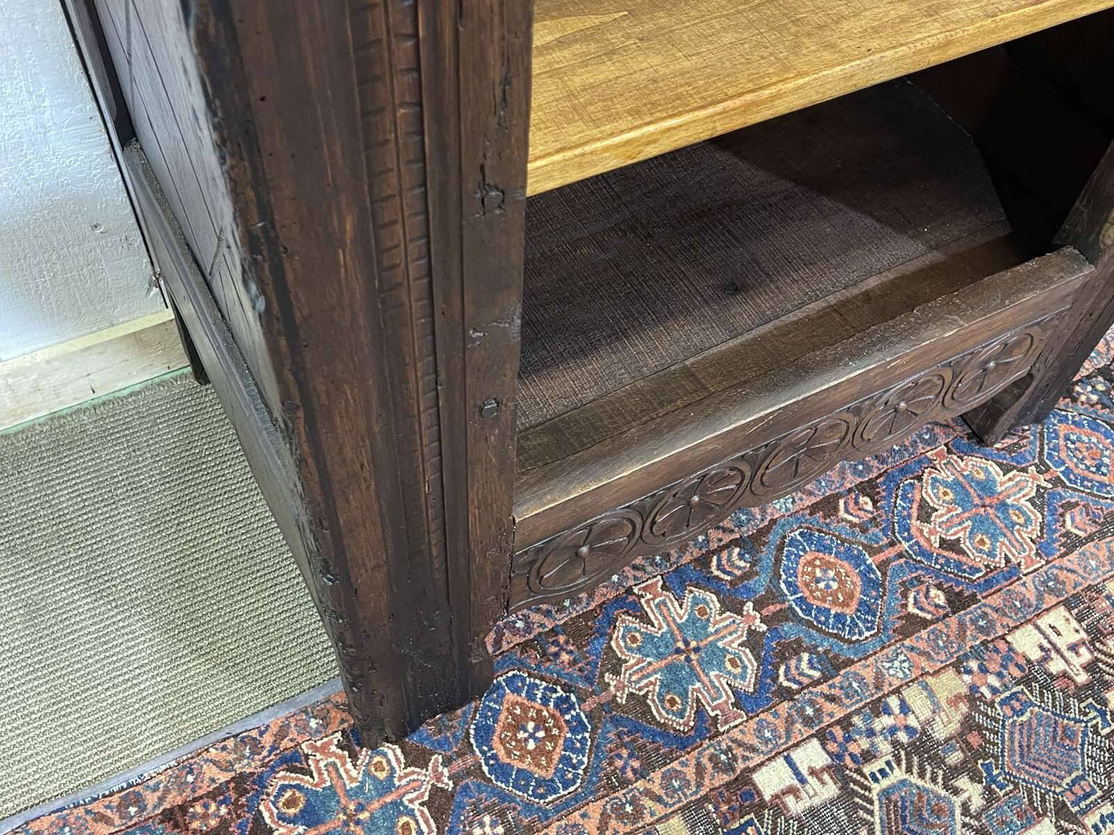 Bonnetière rustique en chêne 19ème