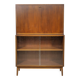 Mid Century Secretary Display Cabinet Highboard in Teak, 1960s