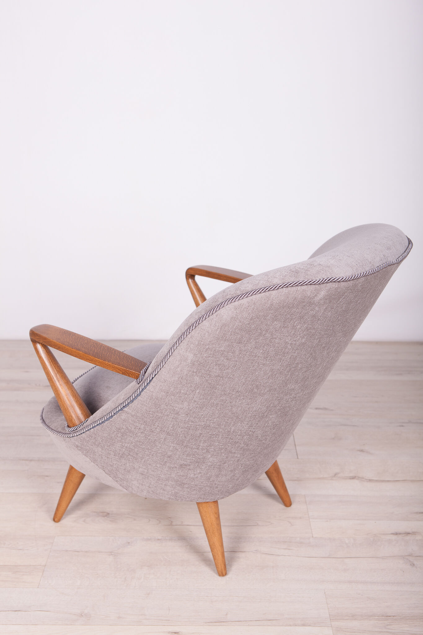 Fauteuil modèle 345 par J. Jędrychowicz & K. Racinowski pour Poznan Furniture Factory, années 1950
