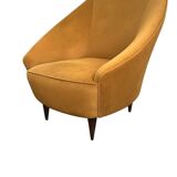 Italian 1936 pair of armchairs attributed to Gio’ Ponti “ Triennale “