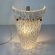 Simple arch-shaped wall light in textured glass, 1950s, Germany.