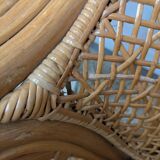 Pair of caned armchairs