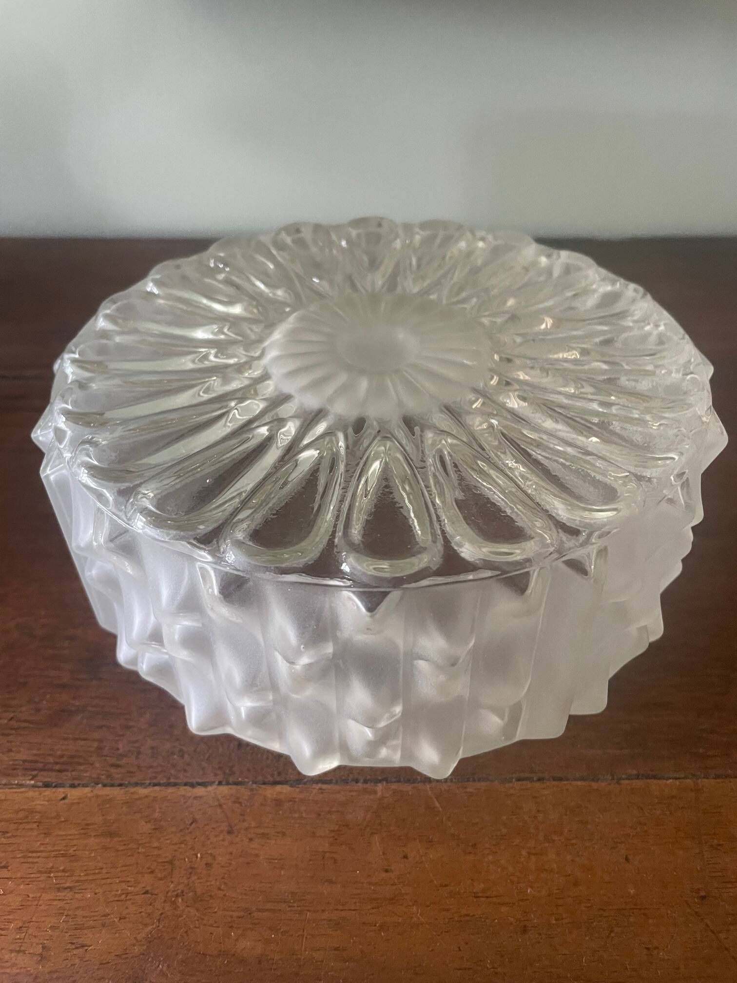 frosted glass ceiling light from the 40s and 50s