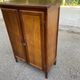 Vintage wooden shoe cabinet in Louis XV bibus style 1950.