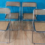 Series 4 folding cane chairs