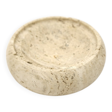 Travertine bowl or piece tray, 1970s