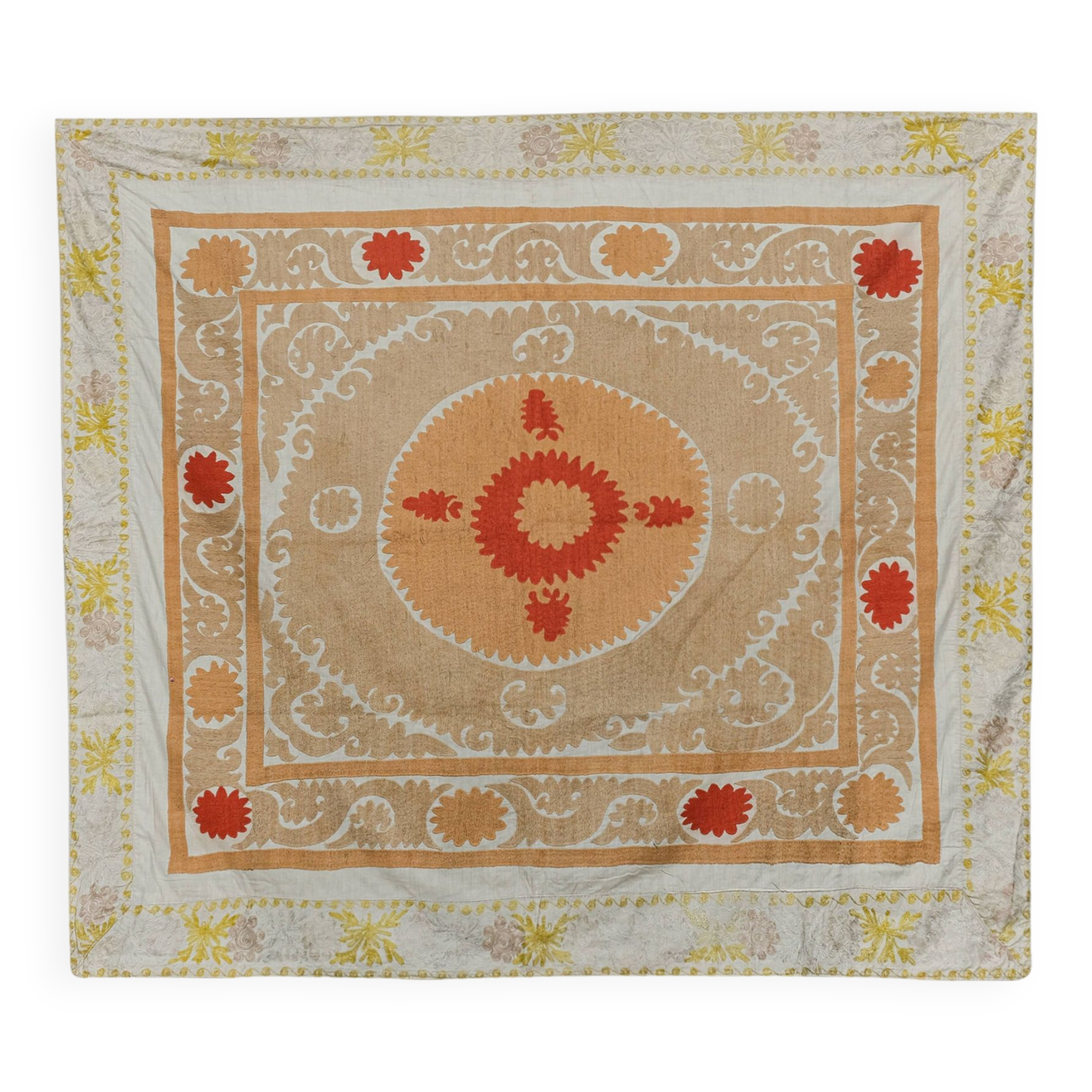 Hand knotted rug, vintage Turkish rug 152x175 cm