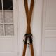 Pair of old wooden skis 195 cm