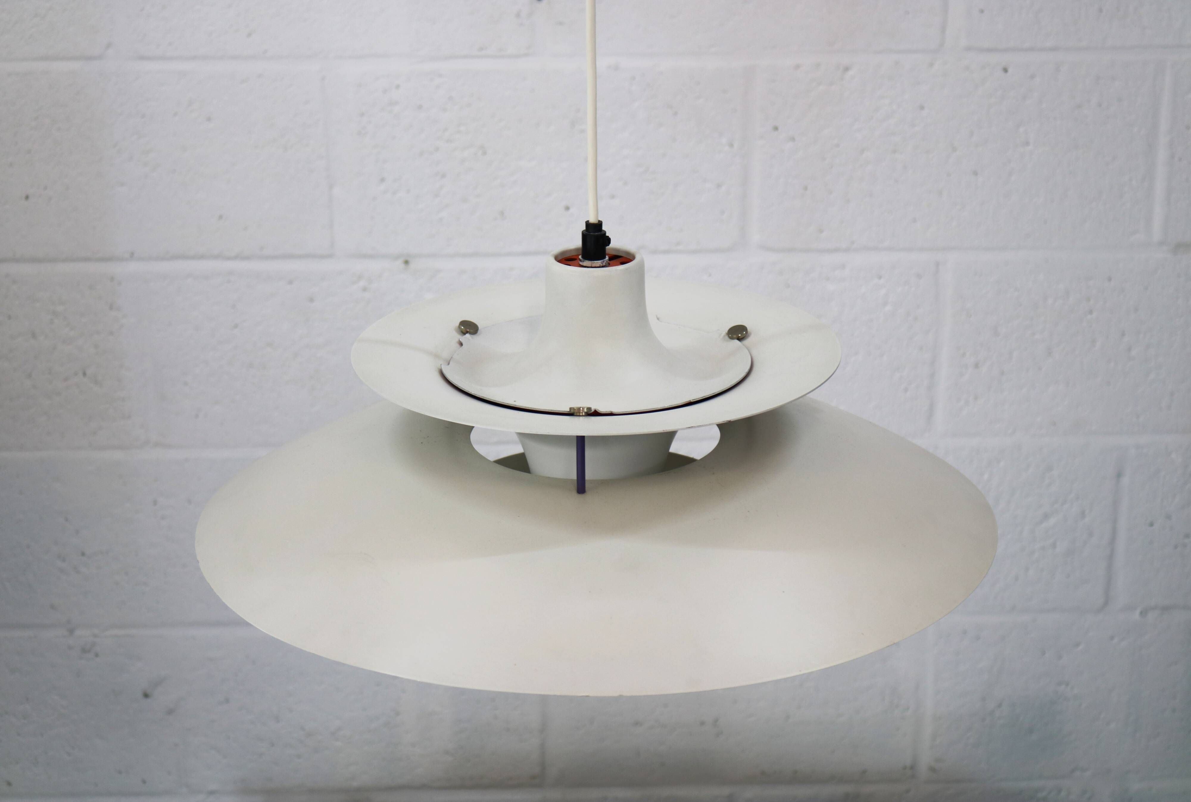 The real Danish stuff - PH5 pendant - original white color  - Louis Poulsen