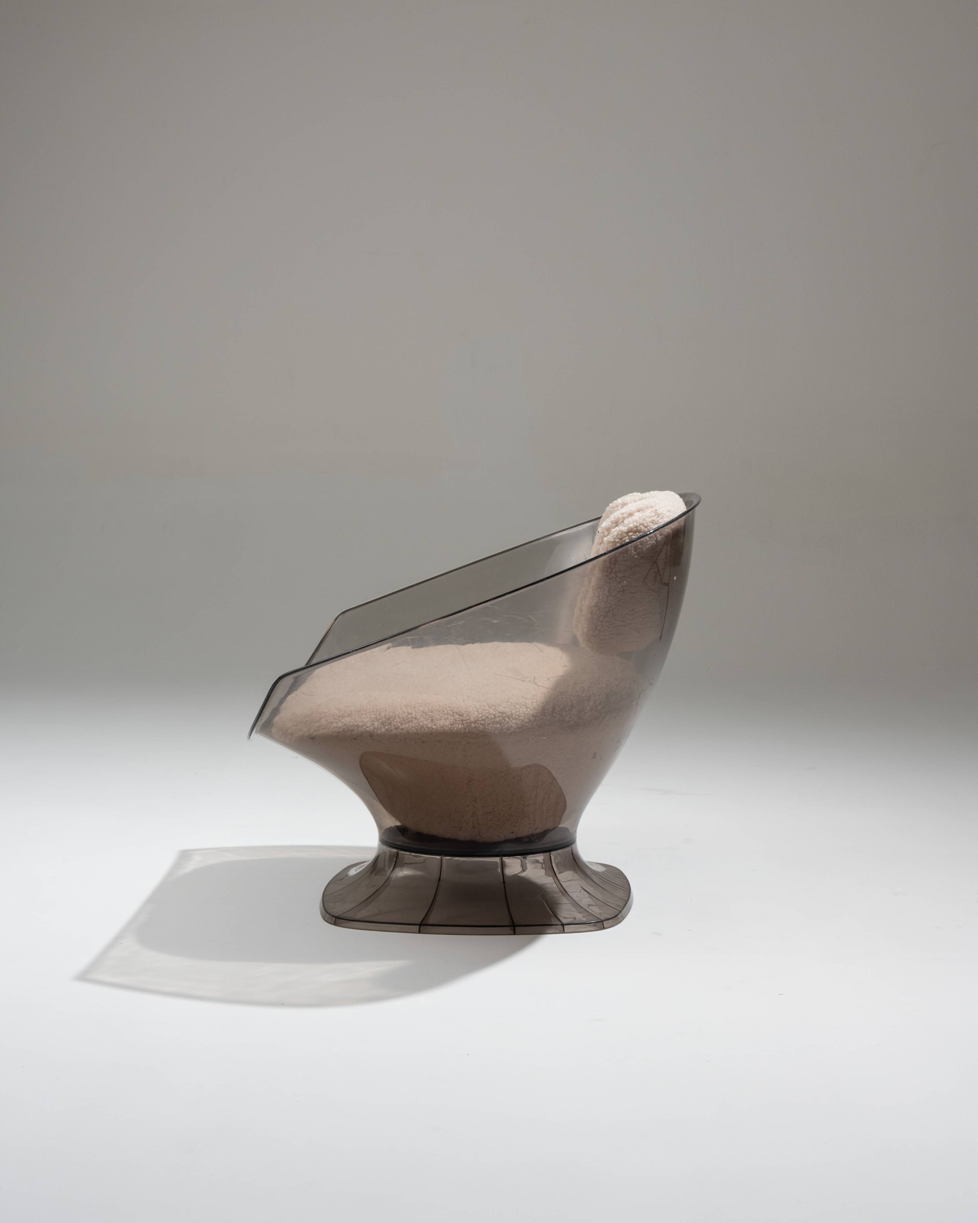 Pair of raphael raffel lounge chairs, 1980s