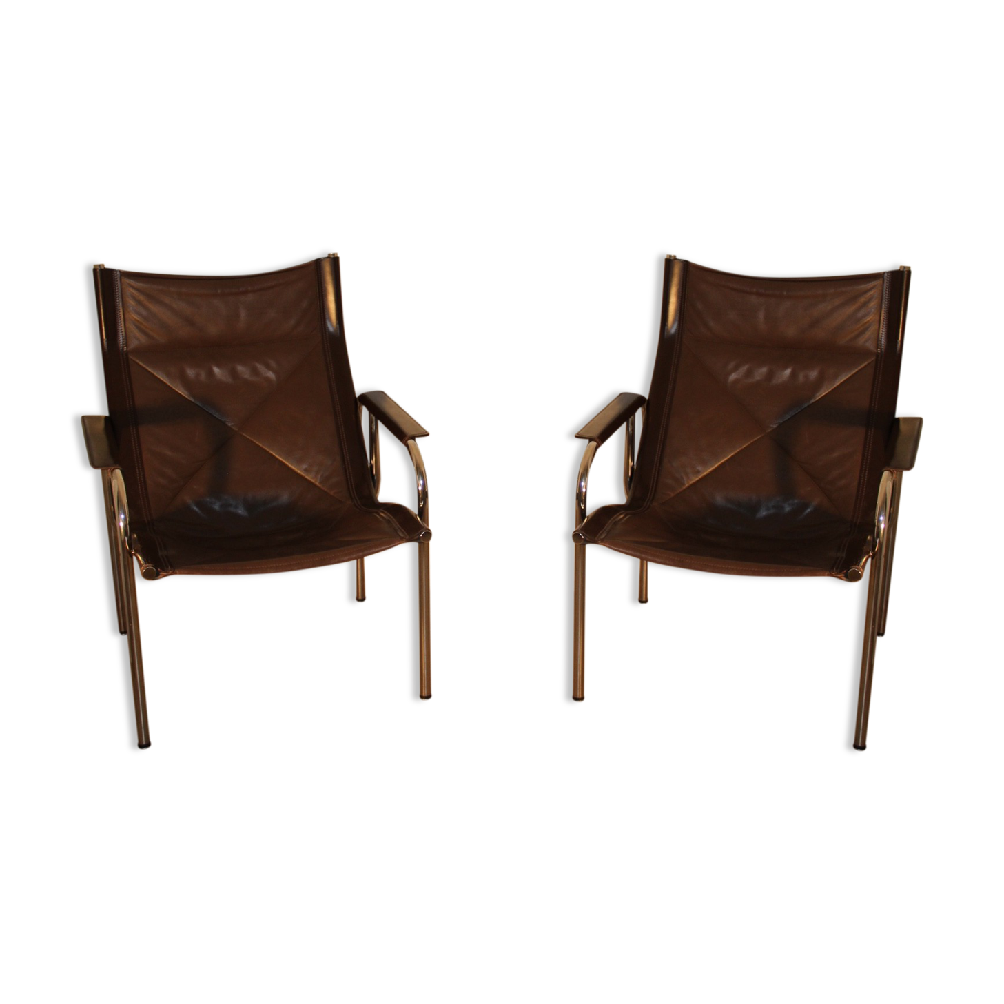 Pair of easy chairs model HE1106 for Strässle, Switzerland