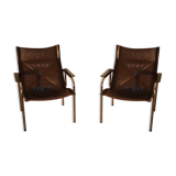 Pair of easy chairs model HE1106 for Strässle, Switzerland