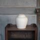 White earthenware vase by the French manufacturer Orchies.
