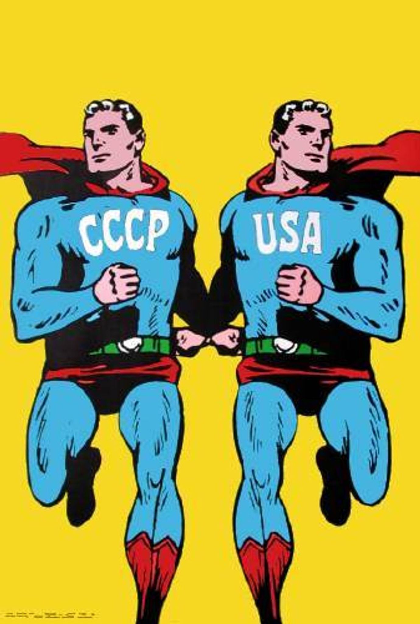 Roman Cieslewicz displays art cccp - art usa