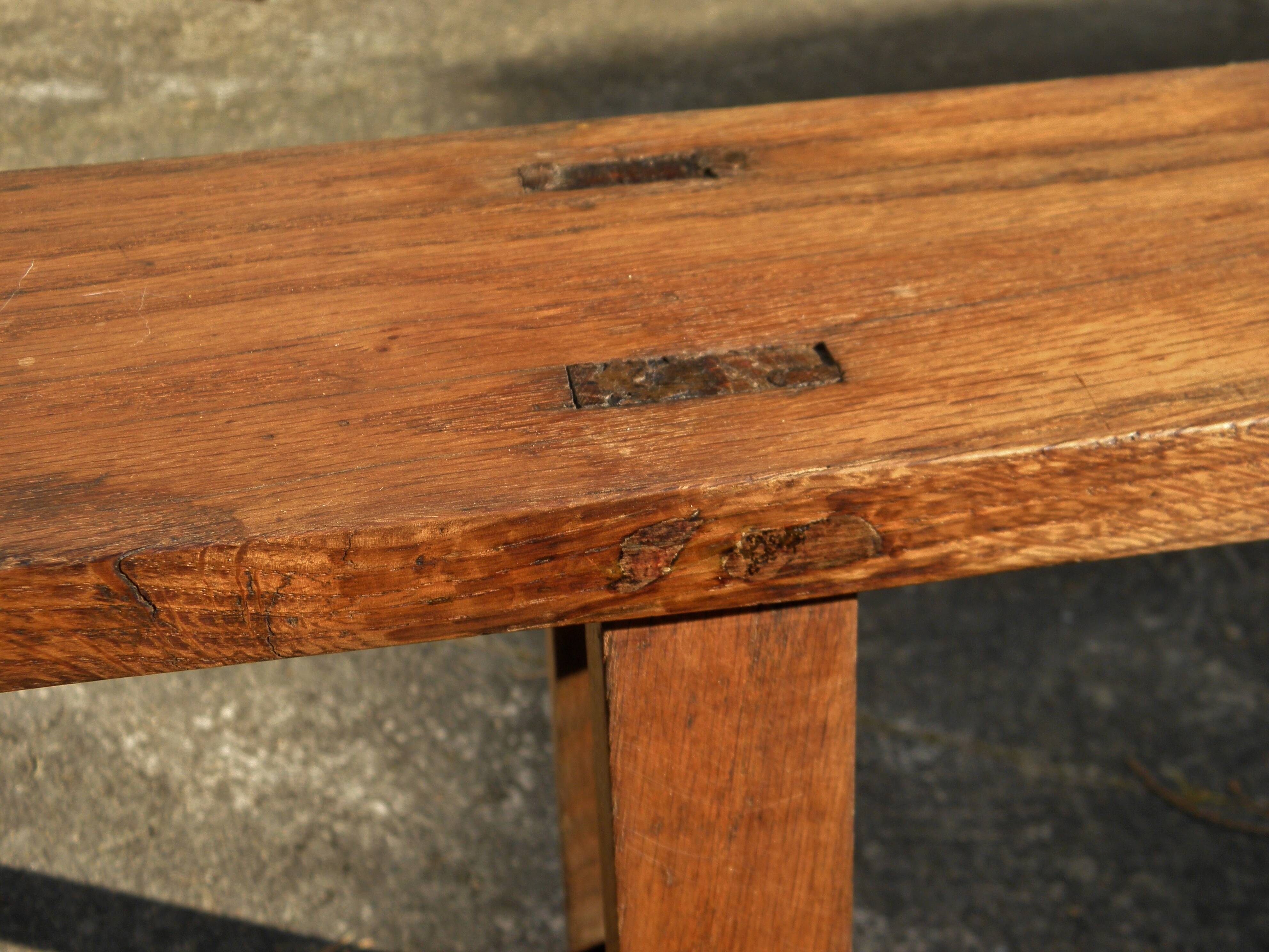 Paire de bancs de ferme 150 cm
