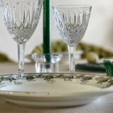 4 ironstone plates.