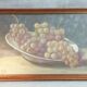 Pair of oil paintings with grapes