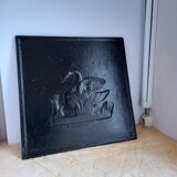 Plaque de cheminée en fonte 18ème siècle