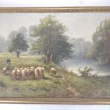 Oil on canvas by Gaston Corbier (1869-1945)