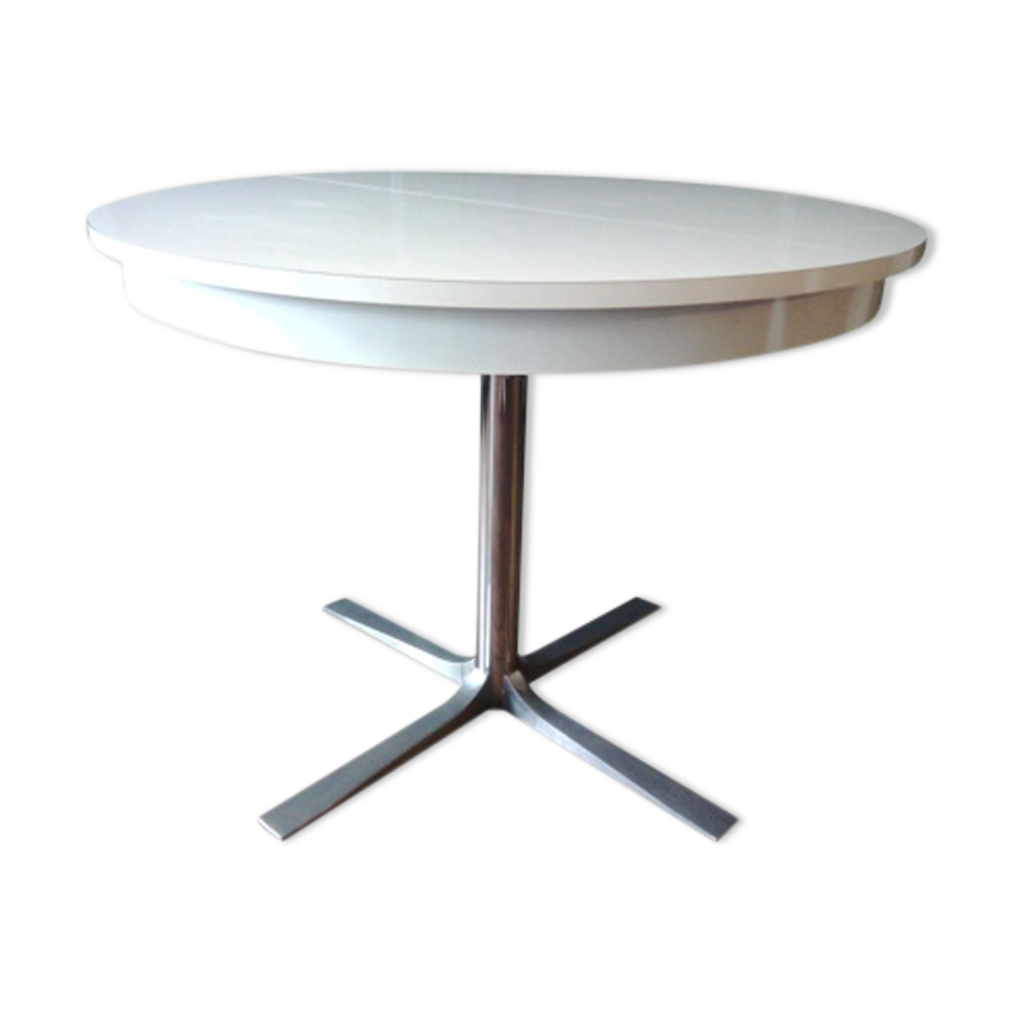 Vintage round table with extensions 1970