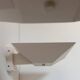 Set of modernist wall lights, white lacquered metal, France 1970