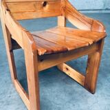 Set of Scandinavian Pine Side Chairs, Sweden, 1960s