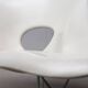 Early 2001 Vitra Eames La Chaise – Labeled, Sculptural Bone-White Patina