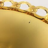 Amber Glass Bowl by Rudolf Schrotter for Rudolfova Hut Glassworks 1940's, Czechoslovakia