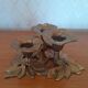 Brass flower candle holder