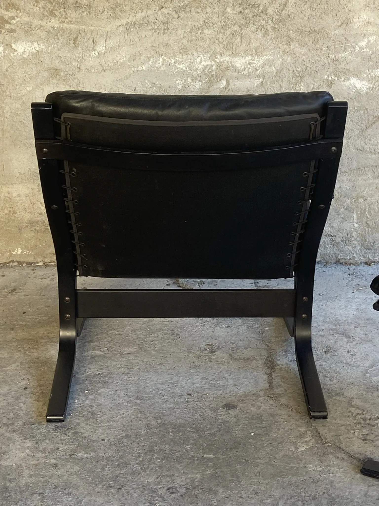 Siesta armchair and its ottoman from the 1970s, Ingmar Relling