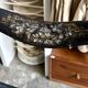 Napoleon III chair in black wood, mother-of-pearl and caning no. 1
