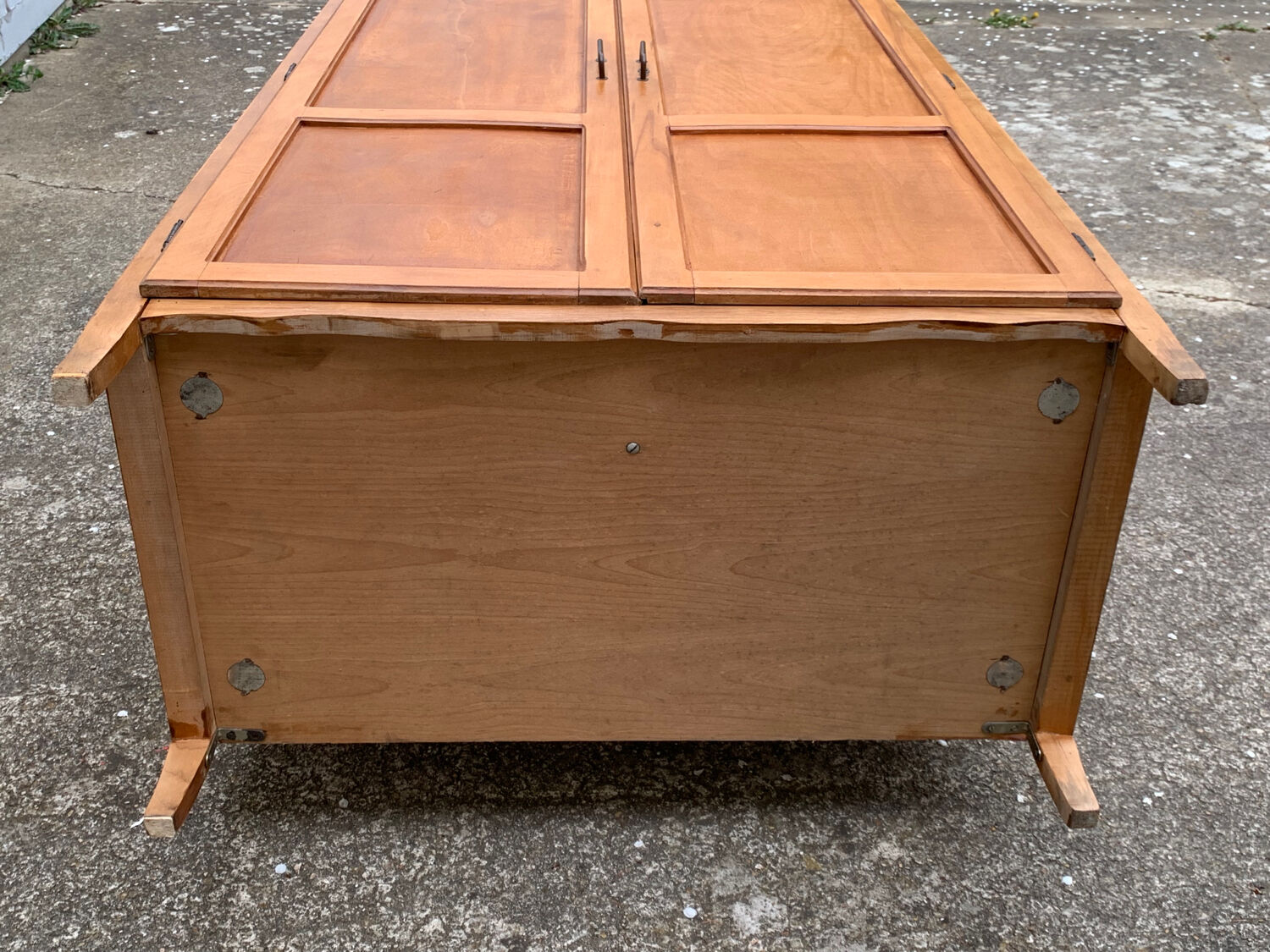 Parisian wardrobe vintage beech 1970