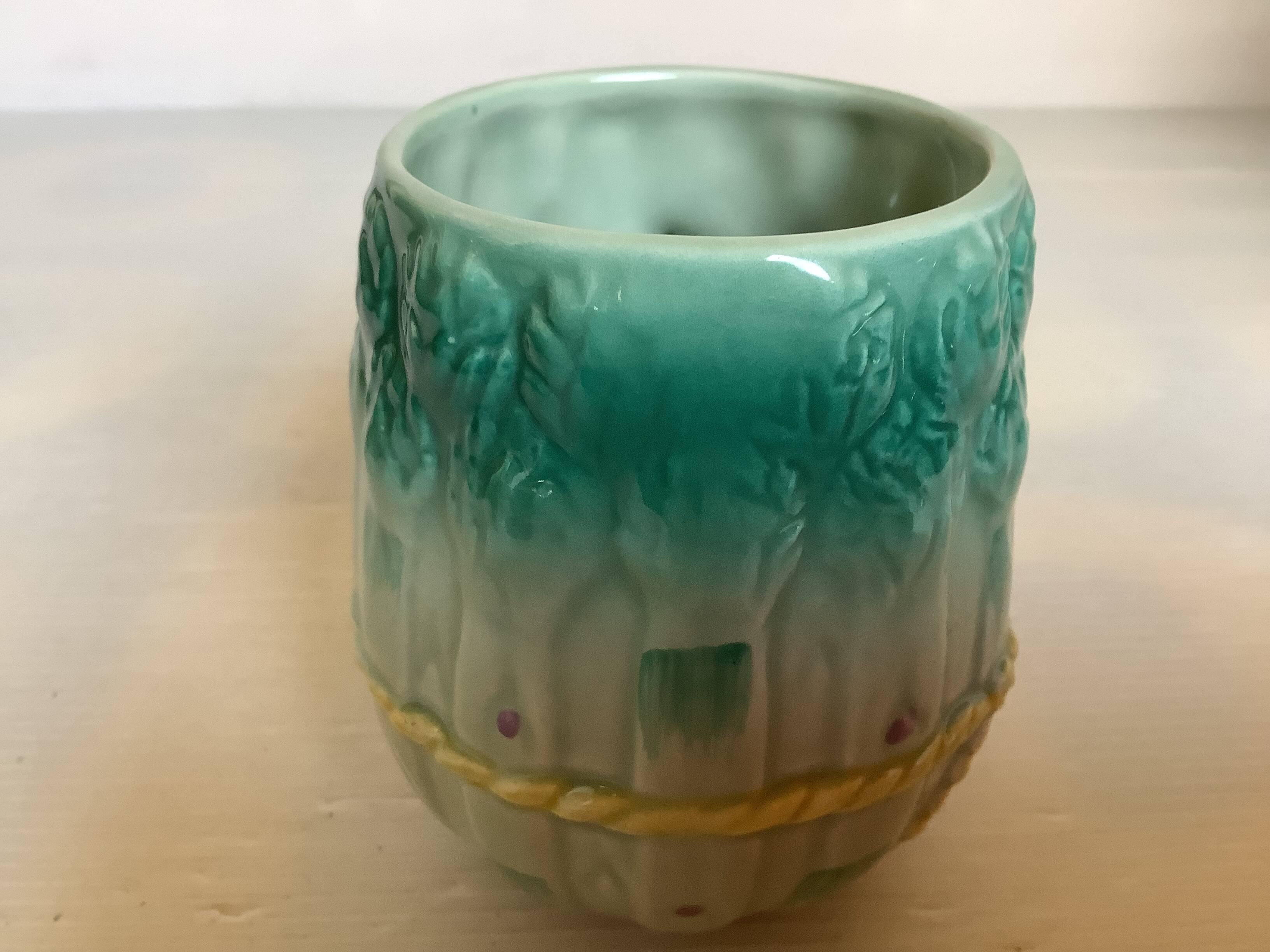 Tasse mug barbotine asperges