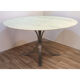 Vintage dining table in marble and steel 1970