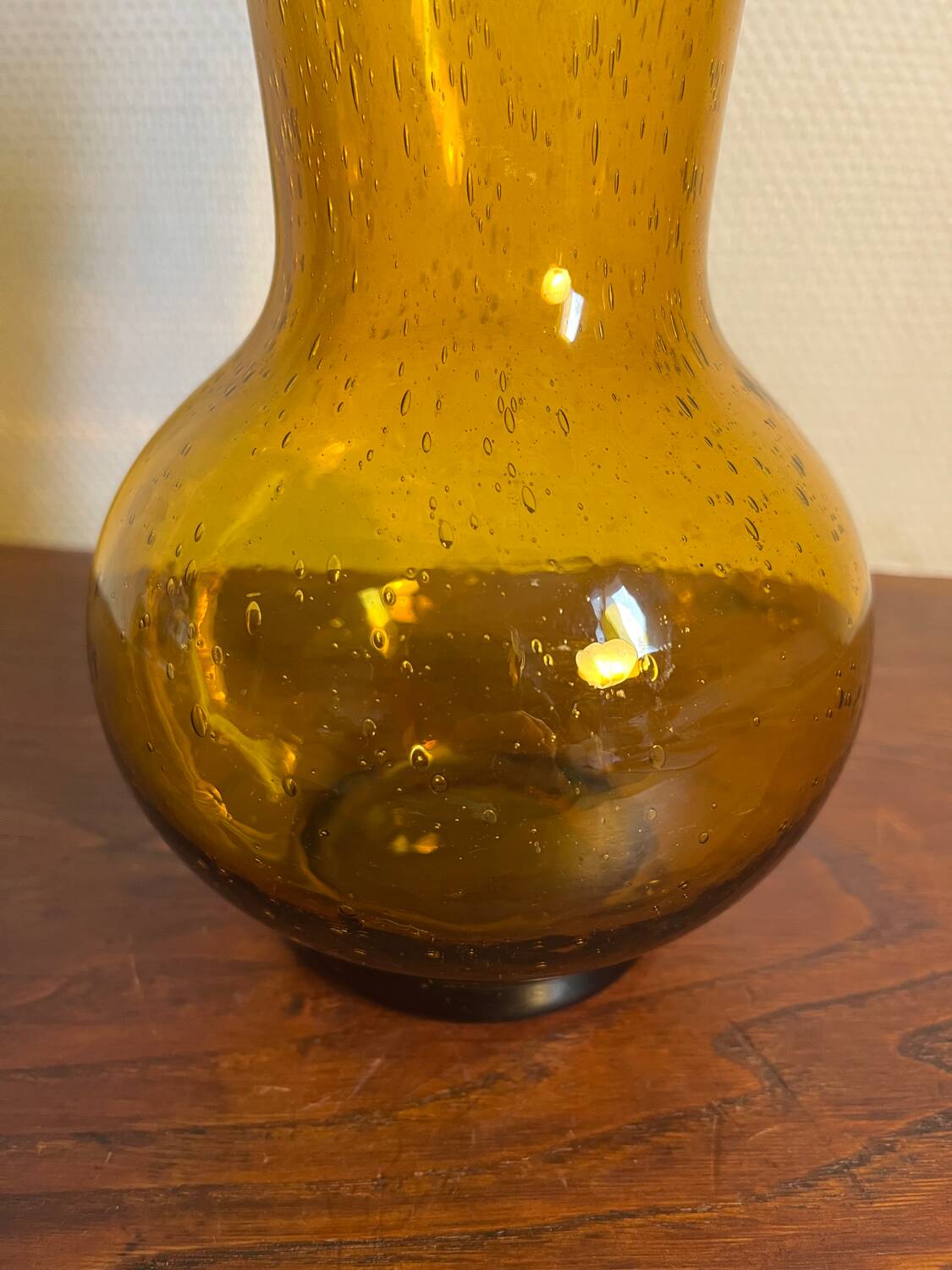 Bubble glass vase from biot france glassworks