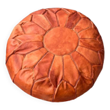 Pouf en cuir