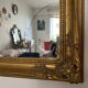 Miroir murale vintage doré avec reproduction "Les Quatre Saisons - L'A