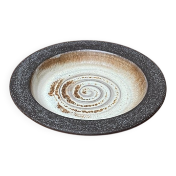 Bol de poterie d'atelier danois du milieu du siècle par B.J. Keramik, années 1960