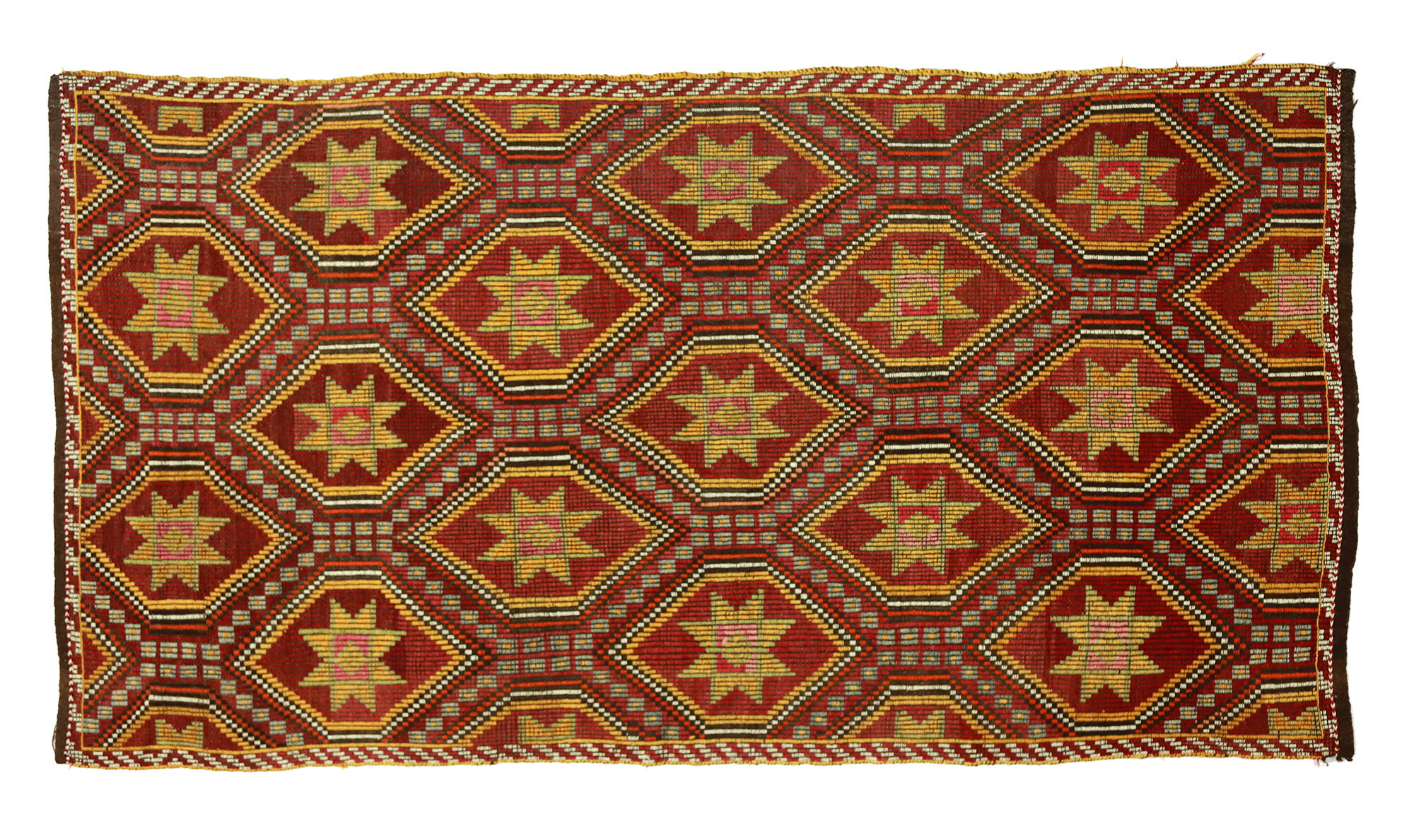 Anatolian handmade kilim rug 260 cm x 151 cm