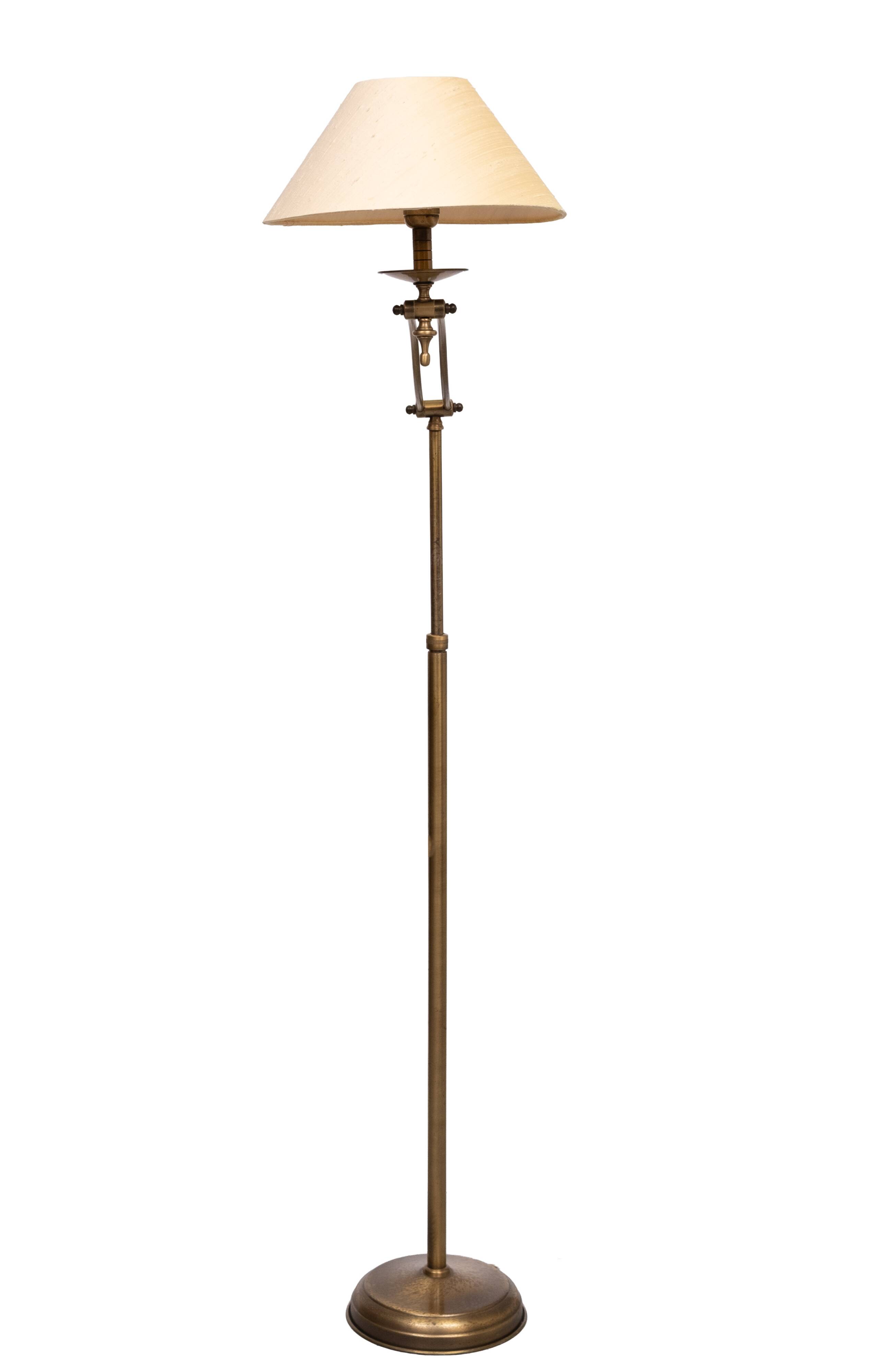 Classic Brass adjustable Floor lamp 1970s Germany